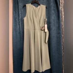 Calvin Klein Sage Green Midi Dress